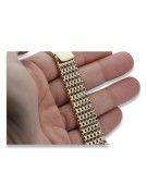 Bracelet en or jaune italien 14 carats ajustable mbw004y