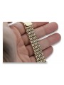 Bracelet en or jaune italien 14 carats ajustable mbw004y