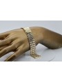 Bracelet en or jaune italien 14 carats ajustable mbw004y