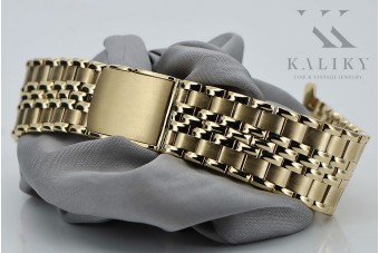 14 Karat Gelbgold Rolex-Stil Armbanduhr für Herren mbw019yo