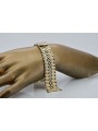 14K Yellow Gold Adjustable Rolex Style Bracelet mbw019yo