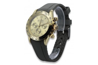 Reloj de hombre Geneve de oro amarillo de 14 quilates mw014ydy