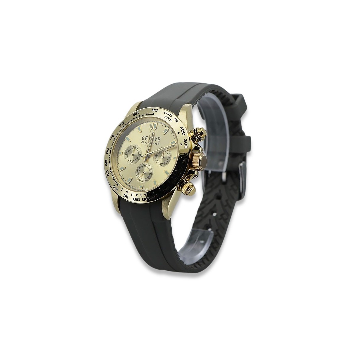 Reloj de hombre Geneve de oro amarillo de 14 quilates mw014ydy