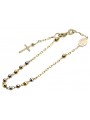 Yellow rose gold rosary bracelet★ russiangold.com ★ Gold 585 333 Low price