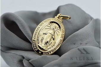 "14K Yellow Gold Icon Medal Pendant" pm006y