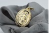 Medalla de oro amarillo de 14 quilates, icono de Dios 585 pm006y