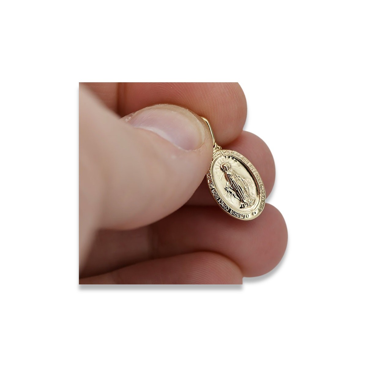 "14K Yellow Gold Icon Medal Pendant" pm006y