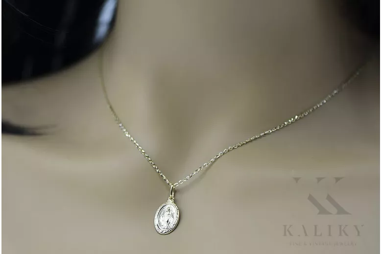 "14K Yellow Gold Icon Medal Pendant" pm006y