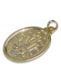 "14K Yellow Gold Icon Medal Pendant" pm006y