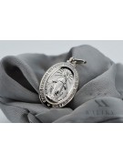 "14K White Gold Iconic Mary Medallion Pendant" pm006w pm006w