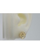 Pendientes de oro zlotychlopak.pl Muestra de ★ oro 585 333 ¡★ Precio bajo!