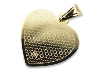 Жовте золото Медальйон ікони Марії 14K pm029y