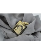 14K Yellow Gold Mary Icon Pendant pm030y