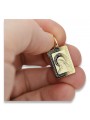 14K Yellow Gold Mary Icon Pendant pm030y