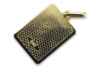 Іконка Марії з медалі 14K Жовте золото pm030y