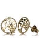 Pendientes de oro zlotychlopak.pl Muestra de ★ oro 585 333 ¡★ Precio bajo!