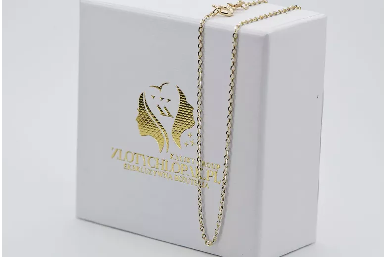 Yellow rose gold chain ★ russiangold.com ★ Gold 585 333 Low price