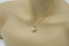 "Chic 14k Gold Heart Pendant with Anchor Chain" cpn016y&cc003y