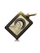 14K Yellow Gold Mary Icon Pendant pm030y