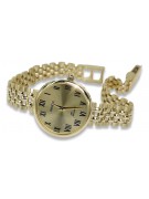 Reloj de señora en oro amarillo de 14 quilates Geneve Lady Regalo lw011ydg