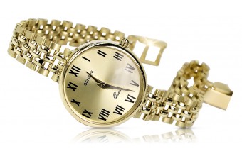 Reloj de señora en oro amarillo de 14 quilates Geneve Lady Regalo lw011ydg