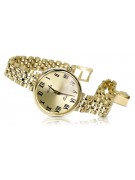 Reloj de señora en oro amarillo de 14 quilates Geneve Lady Regalo lw011ydg