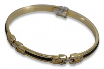 Italienisches Gelb- & Weißgold Armband, 21c cb123yw