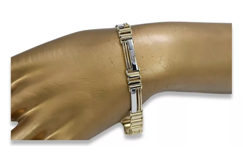 Yellow rose gold bracelet ★ russiangold.com ★ Gold 585 333 Low price