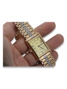 14k czerwone złoto vintage zegarek męski Geneve mw069rw