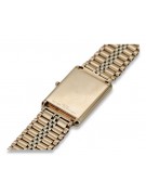 14k czerwone złoto vintage zegarek męski Geneve mw069rw