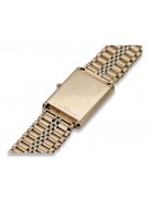 Reloj de hombre vintage de oro rosa de 14 quilates Geneve mw069rw