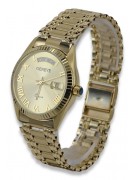 Gold men's watch Geneve ★ zlotychlopak.pl ★ Gold purity 585 333 Low Price!