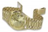 Reloj de hombre en oro amarillo 14k 585 Geneve mw013ydg&mbw006y