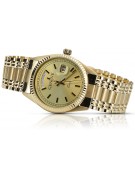 Gold men's watch Geneve ★ zlotychlopak.pl ★ Gold purity 585 333 Low Price!