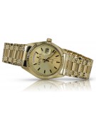 Gold men's watch Geneve ★ zlotychlopak.pl ★ Gold purity 585 333 Low Price!