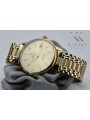 Gold Men's Watch Geneve ★ Zlotychlopak.pl ★ Puritate de aur 585 333 Preț scăzut!