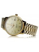 Gold Men's Watch Geneve ★ Zlotychlopak.pl ★ Puritate de aur 585 333 Preț scăzut!