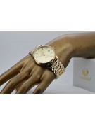 Gold Men's Watch Geneve ★ Zlotychlopak.pl ★ Puritate de aur 585 333 Preț scăzut!