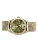 Gold Men's Watch Geneve ★ Zlotychlopak.pl ★ Puritate de aur 585 333 Preț scăzut!