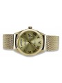 Złoty zegarek unisex męski Geneve 14k 585 Yellow Gold mw013ydg&mbw014yo