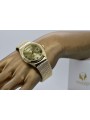 Gold Men's Watch Geneve ★ Zlotychlopak.pl ★ Puritate de aur 585 333 Preț scăzut!