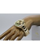 Gold Men's Watch Geneve ★ Zlotychlopak.pl ★ Puritate de aur 585 333 Preț scăzut!