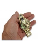 Gold Men's Watch Geneve ★ Zlotychlopak.pl ★ Puritate de aur 585 333 Preț scăzut!