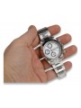 Montre Homme en Or Blanc 14 Carats mw041w