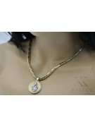 Golden Merry Pendant with Hammer Chain - Luxurious 14k Gold Icon Jewelry pm027yw30&cc047yw