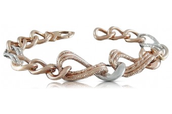 Brățară Lady Fantazy din aur roz de 14K cb068rw