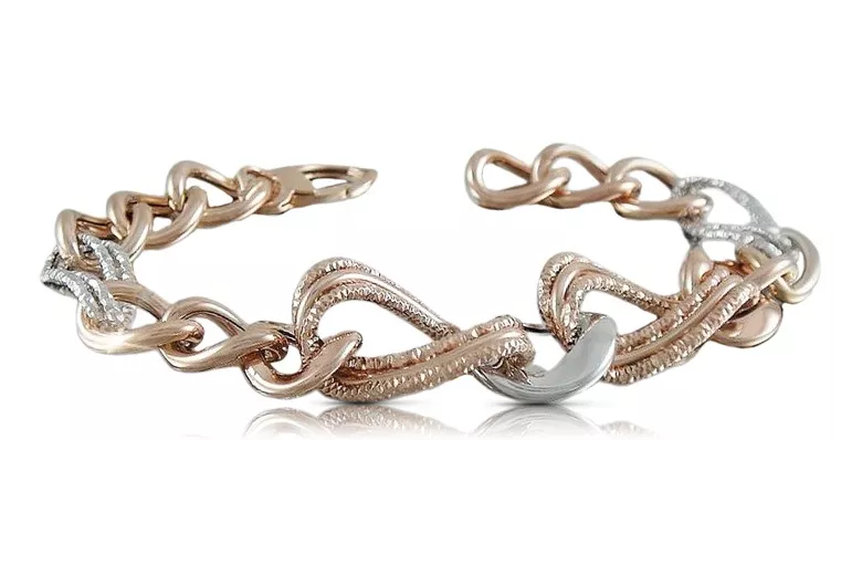 Bracelet Fantaisie Or Rose 14K cb068rw