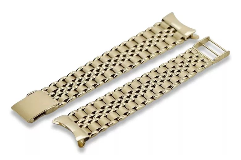 Brățară Aur galben 14K, 18cm - 18,5cm (reglabil) Rolex pentru bărbați mbw019yo