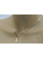 Golden Grace 14k Jesus Pendant with Stylish Chain pj004y15&cc001y50