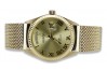 Goldene 14k 585 Damen/Unisex Geneve Uhr mw013ydg&mbw014yo-f